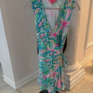 Lilly Pulitzer wrap dress romper